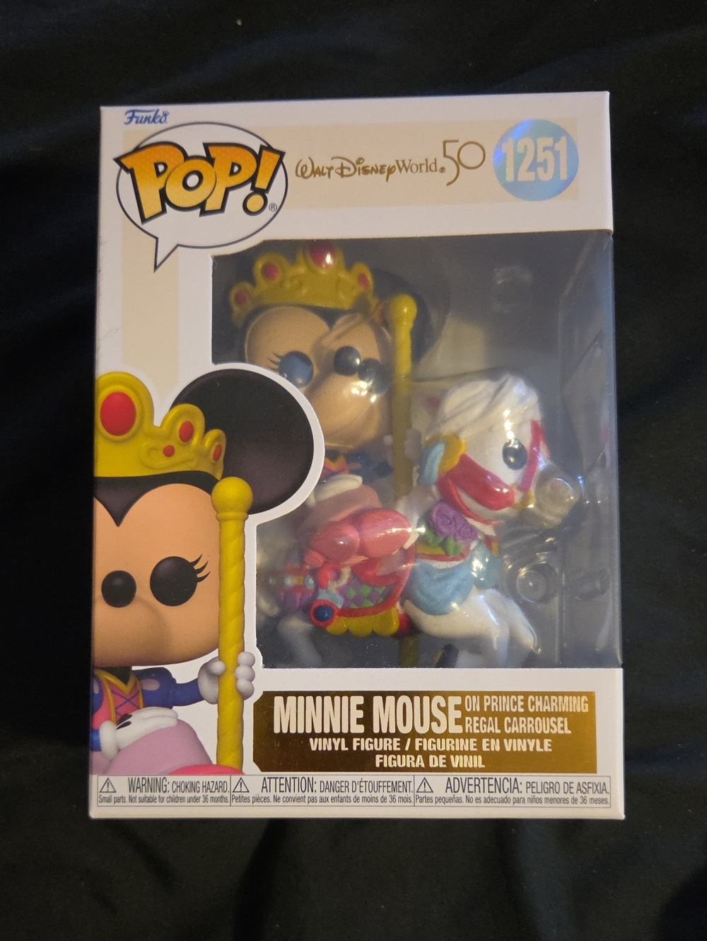 Funko Pop! Disney World 50th Minnie Mouse Carousel #1251 NIB